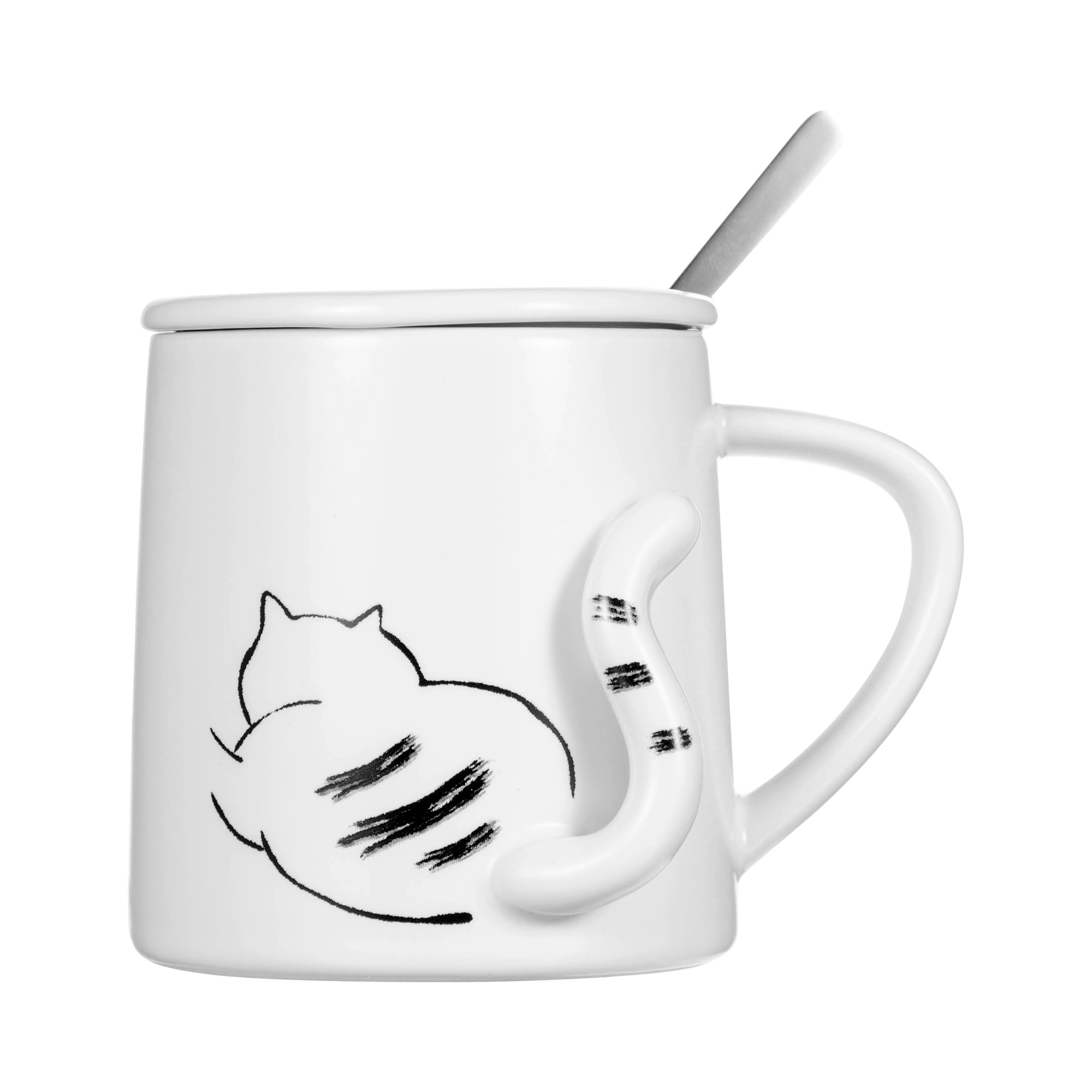 Кружка с крышкой и ложкой | купить в modi.ru