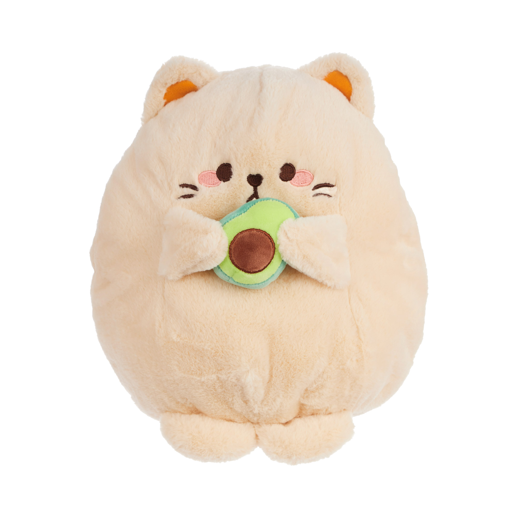 Игрушка-подушка 'Кот с авокадо', 35 см
