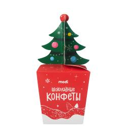 Коробка с шоколадными конфетами 'Ёлочка', 70г