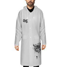 Дождевик Graffiti, белый, размер XL