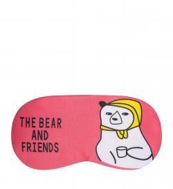 Маска для сна с охлаждающим гелевым вкладышем 'The bear and friends'