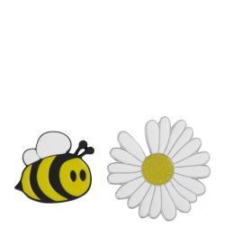 Набор брошей Daisy bee, 2 шт