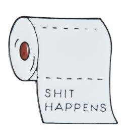 Брошь Toilet paper