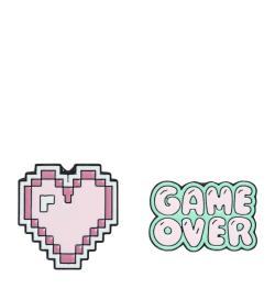 Набор брошей Game over, 2 шт