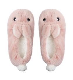 Тапочки-балетки Bunny, розовые, 35-39