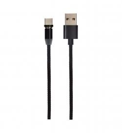 Кабель с магнитными насадками Lightning, TypeC, MicroUSB, 1м