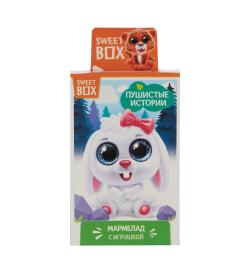SWEET BOX 'ПУШИСТЫЕ ИСТОРИИ 4'  мармелад и игрушка
