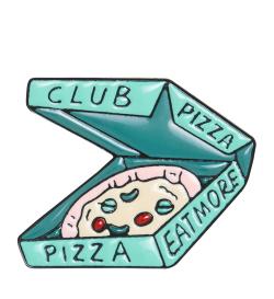 Брошь Pizza box