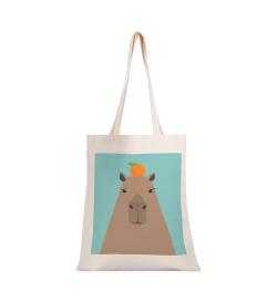 Сумка-шоппер Capybara, бежевая