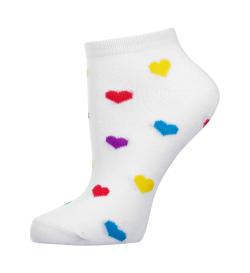 Носки женские укороченные Rainbow Hearts, 1 пара
