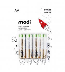 Батарейка АА (LR6) Super Alkaline, 1.5В, 2500мАч, 4 шт