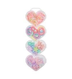 Набор: заколки+резинки Hearts, 187 шт