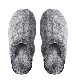 Тапочки меховые, серые, 42-43