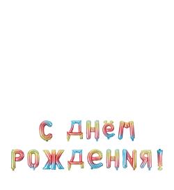 Воздушные шары 'С ДНЕМ РОЖДЕНИЯ'