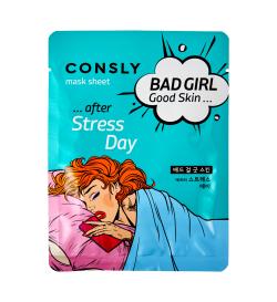 Тканевая маска для лица BAD GIRL после тяжелого дня