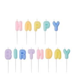 Свечи для торта Birthday, 13шт