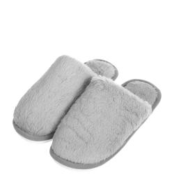 Тапочки меховые, серые, 36-37