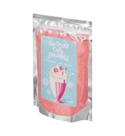 Шипучая соль для ванны 'Strawberry milkshake', 300г