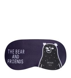 Маска для сна с охлаждающим гелевым вкладышем 'The bear and friends'