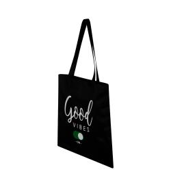 Сумка-шоппер Good vibes on, черная
