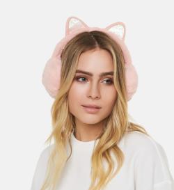 Наушники меховые Cat Ears, розовые