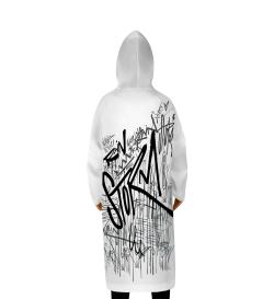Дождевик Graffiti, белый, размер XL