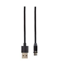 Кабель с магнитными насадками Lightning, TypeC, MicroUSB, 1м