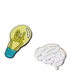 Набор брошей Brain, 2 шт