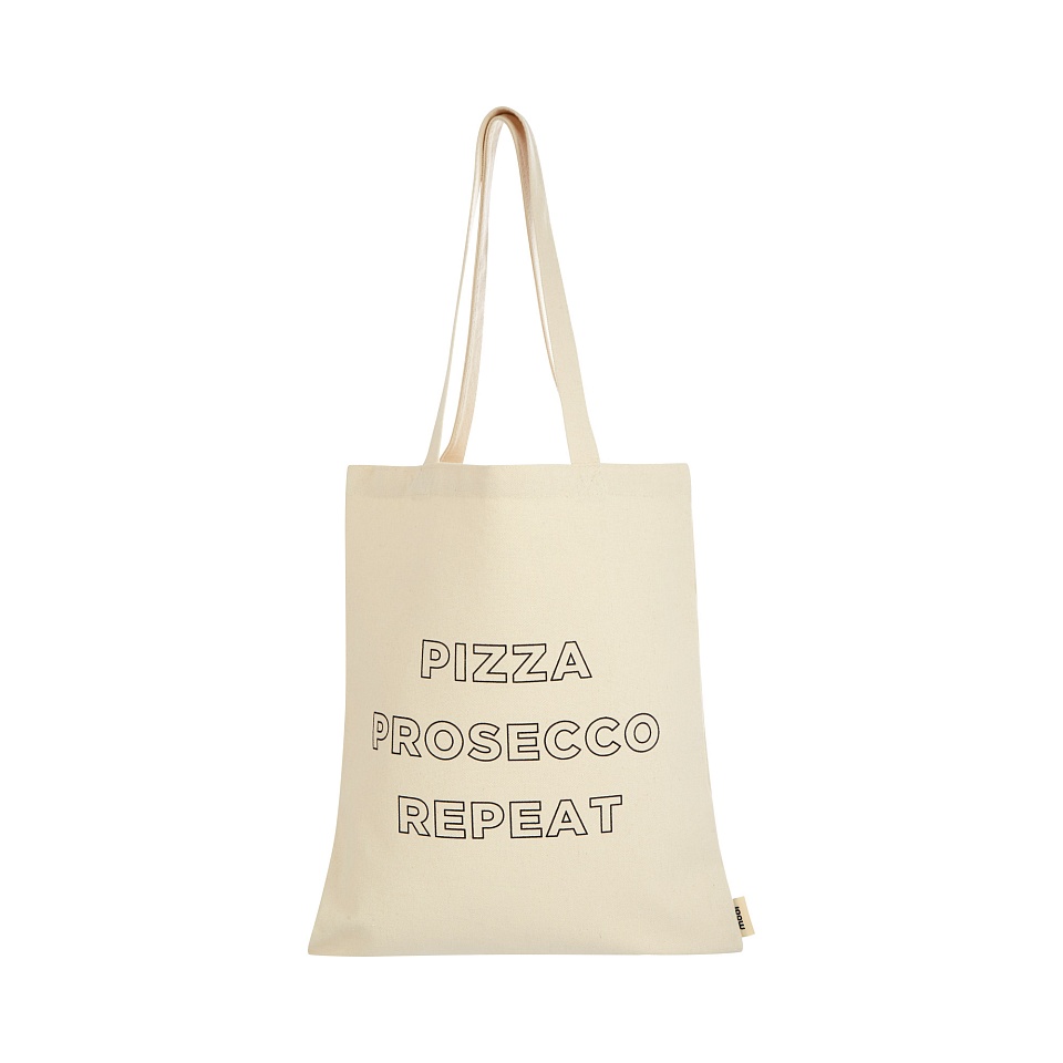Сумка-шоппер Pizza Prosecco Repeat, бежевый, фото 