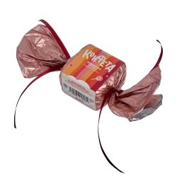Бомбочка для ванны 'Конфета' 40г квадрат, клубника