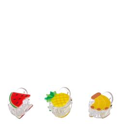 Набор крабов для волос, Fruits, 3 шт
