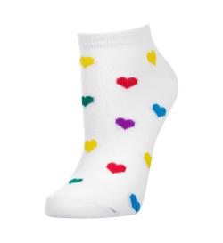 Носки женские укороченные Rainbow Hearts, 1 пара