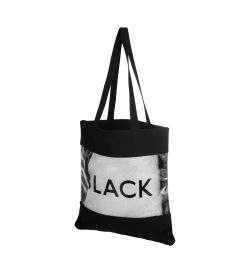 Сумка-шоппер с прозрачной вставкой Black, черная