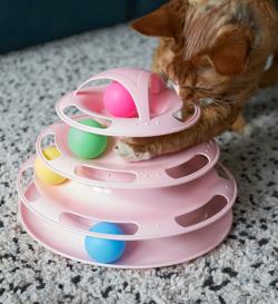 Комплекс игровой для кошек с шариками (4 яруса)