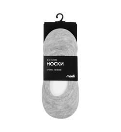 Носки женские подследники, серый, 3 пары