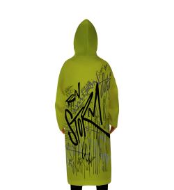 Дождевик Graffiti, темно-зеленый, размер XL