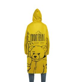 Дождевик Bear in the city, желтый, размер XL